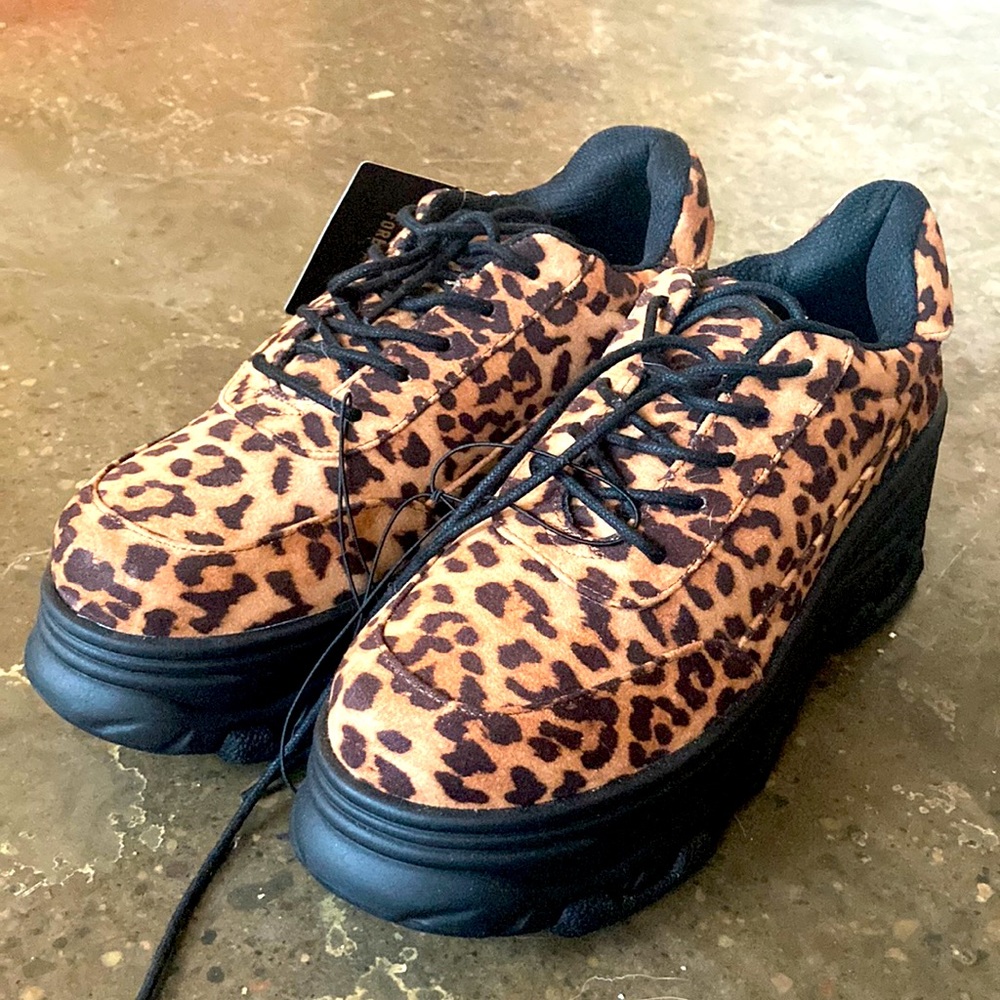 Forever 21 Platform Leopard Shoes